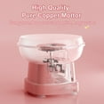 thumbnail image 2 of Cotton Candy Machine - Efficient Electric Heating Cotton Candy Machine Maker with 10 Marshmallow Sticks & Sugar Scoop for Kids Gift Birthday Party，Pink, 2 of 8