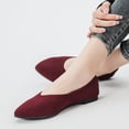 thumbnail image 5 of Ataiwee Women's Wide&nbsp;Width&nbsp;Flats&nbsp;Shoes - Casual Comfortable Breathable Soft Ladies Slip on Knitted Ballet Shoes., 5 of 6