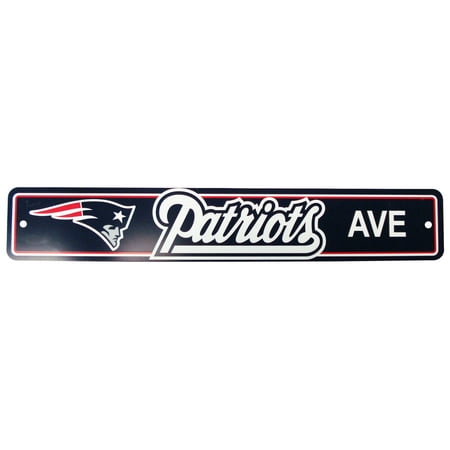 Nfl Pub Sign - NFL New England Patriots 4x24 Street Sign