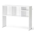 thumbnail image 3 of Desktop Bookshelf, 1-Tier Desktop Storage Organizer, 37" x 9.4" x 28.7" Office Storage Rack, Wood Display Shelf with Anti-Slip Feet Pads, for Office, Home & Dorm, White, 3 of 11
