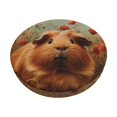 thumbnail image 1 of Balery Rose Cute Guinea Pig Fundas de asiento para taburete de bar redondo de tela de terciopelo ajustables que protegen de arañazos y manchas para sillas de 14 a 17 pulgadas.-14 inch, 1 of 7