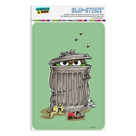 Sesame Street Trash Can Oscar the Grouch Home Business Office Sign
