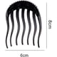 thumbnail image 2 of 2 inserciones de plástico para el cabello, peine, donut, almohadilla para cola de caballo, accesorio básico para el cabello, peinado trenzado para mujeres y niñas (negro+café) ER, 2 of 5