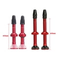 thumbnail image 5 of SPRING PARK 2Pcs Aluminum Alloy Bike Tire Extended Valve Adapters, Fit Corrosion Resistant Silicone Bottom Tubeless Tires Gas Nozzle, 5 of 7