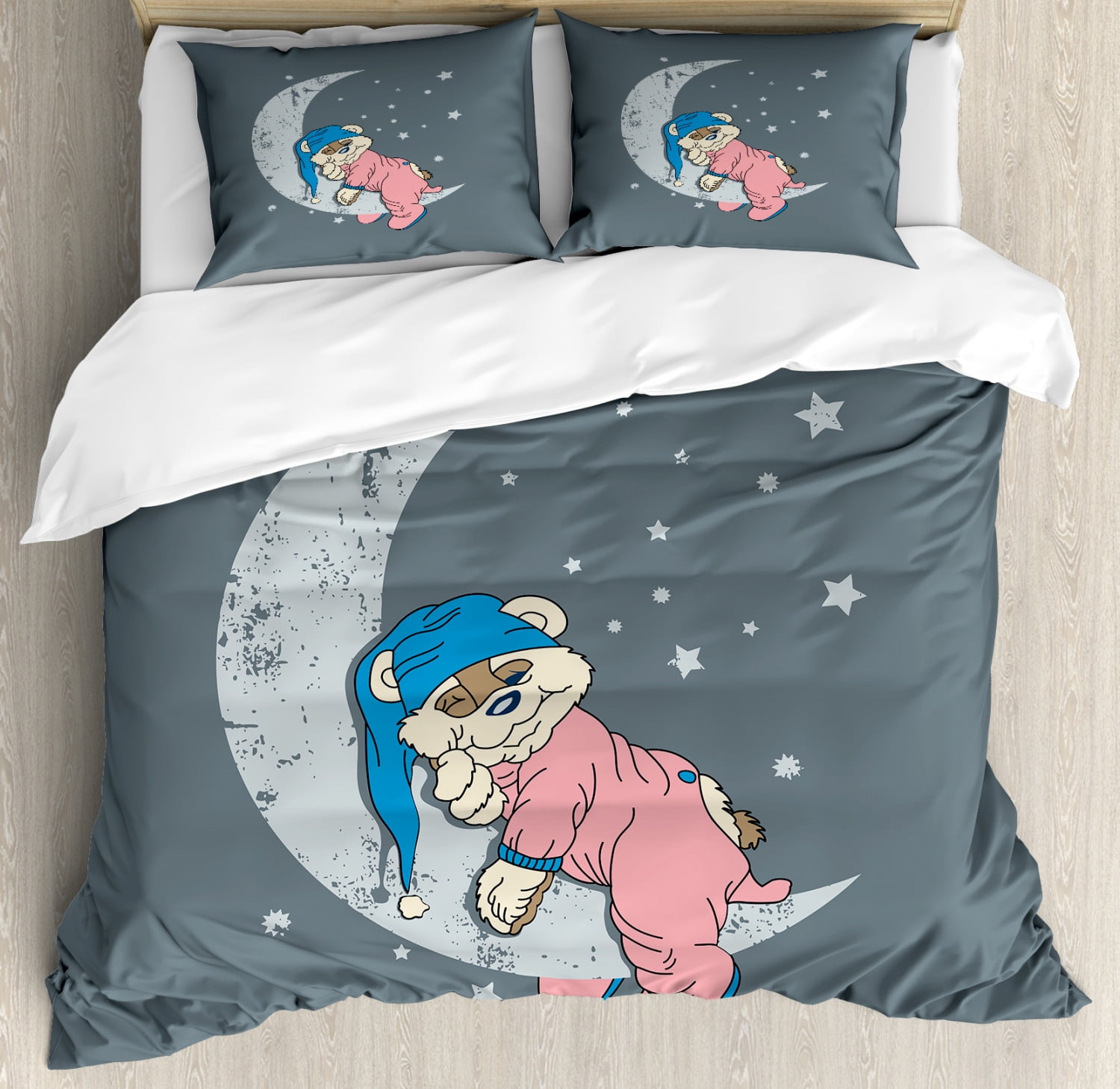 Comforter Cover Queen Bedding Baby Bear Moon Kids Dovet Cover Sets Full Twin Pillowcases Quilt Cover California King Personalized