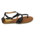 thumbnail image 2 of Victoria K Women's Snake Skin Side Buckle Sandals, 2 of 5