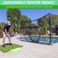 thumbnail image 4 of Red de entrenamiento de golf GoSports PRO de 10 x 7 pies, negra, 4 of 6