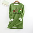 thumbnail image 1 of Birdeem Haut en Peluche Chaud Imprimé de Noël pour Femme, 1 of 1