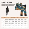 thumbnail image 4 of Lsque Stained Glass Eagle USA Pattern Long Sleeve Pajama Set for Women - Soft 2-Piece Sleepwear and Loungewear Set with Pockets, Comfy Nightwear-Small, 4 of 7