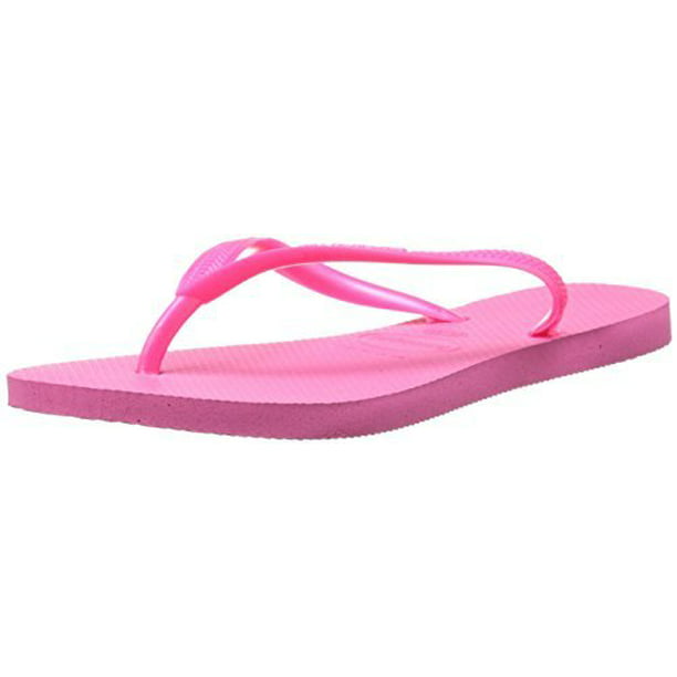 Havaianas - Havaianas Women's Slim Flip Flop, Shocking Pink, 35/36 BR/5 ...