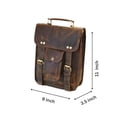 thumbnail image 2 of Urban Dezire Bolso Bandolera Pequeño De Piel Auténtica Para Hombre, Bolso Para Tableta Ipad De 11 Pulgadas, Compatible Con Productos Apple, 2 of 5