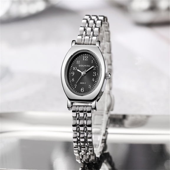 Resicozy Small Watches for Womens Vintage Quartz Watch Dainty Easy Numeral Dial Dress Wristwatches for Ladies Mom Gifts Silver#2