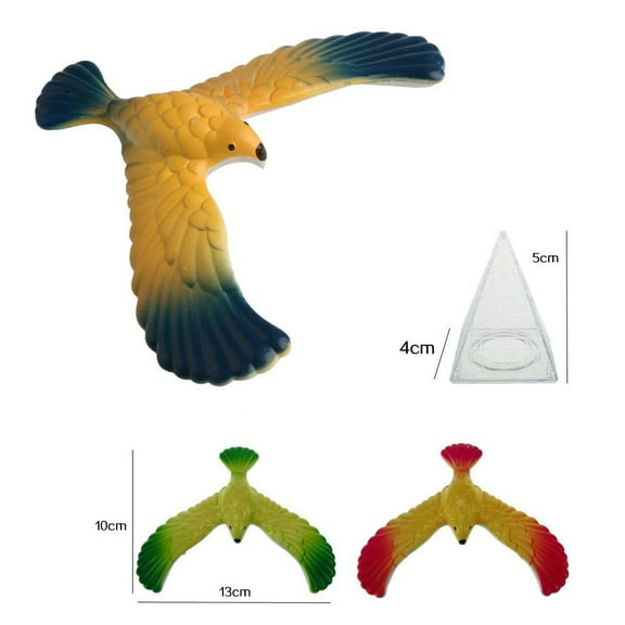 Amazing Balancing Eagle With Pyramid Stand Magic Bird Desk Kids Toy Fun Learn