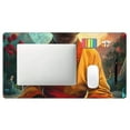 thumbnail image 4 of Bingfone Moonlit Hairless Cat Monk Large Gaming Mouse Pad,Extended Desk Mousepad with Stitched Edges,Non-Slip Base,Water Resist Keyboard Pad for Gamer, Office & Home, 29.5 x 16 in, 4 of 6
