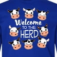 thumbnail image 4 of Inktastic Welcome to the Herd with Cute Black and White Holstein Cows Long Sleeve Youth T-Shirt, 4 of 5