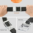 thumbnail image 2 of GAEKEAO Ratchet Belt for Men Genuine Leather 1 3/8" - Micro-Adjust Buckle Trim to Fit Dress Belt Casual to Formal Gift Boxed, 2 of 12