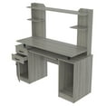 thumbnail image 2 of Home Square 2-Piece Set with Hutch & Corner Bookcase in Gray Smoke Oak, 2 of 18