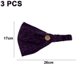 thumbnail image 2 of 3pcs Diadema Máscara Anti-Estrangulamiento Diadema Deportes-Púrpura Vhermosa CPB-DE-LYY876-1, 2 of 5