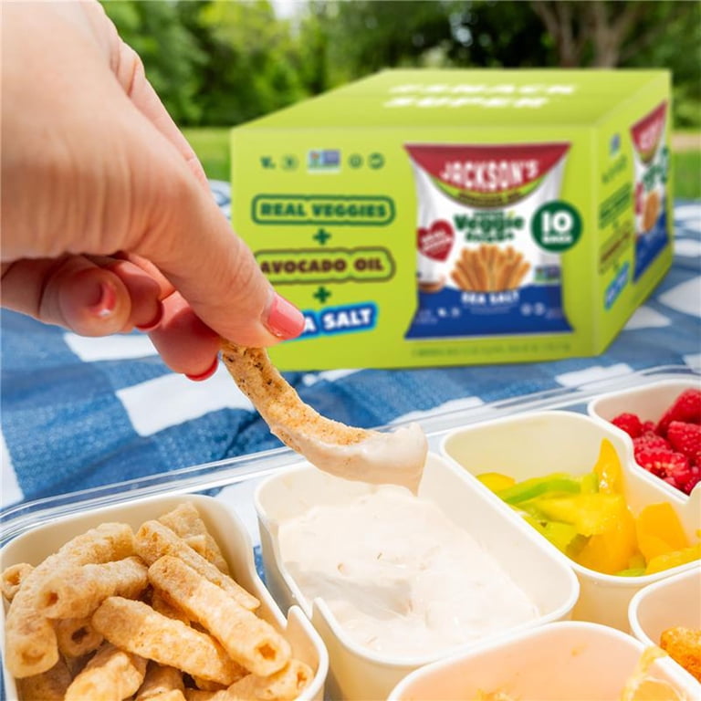 Jackson's Super Veggie Straws with Sea Salt, Avocado Oil, Free of