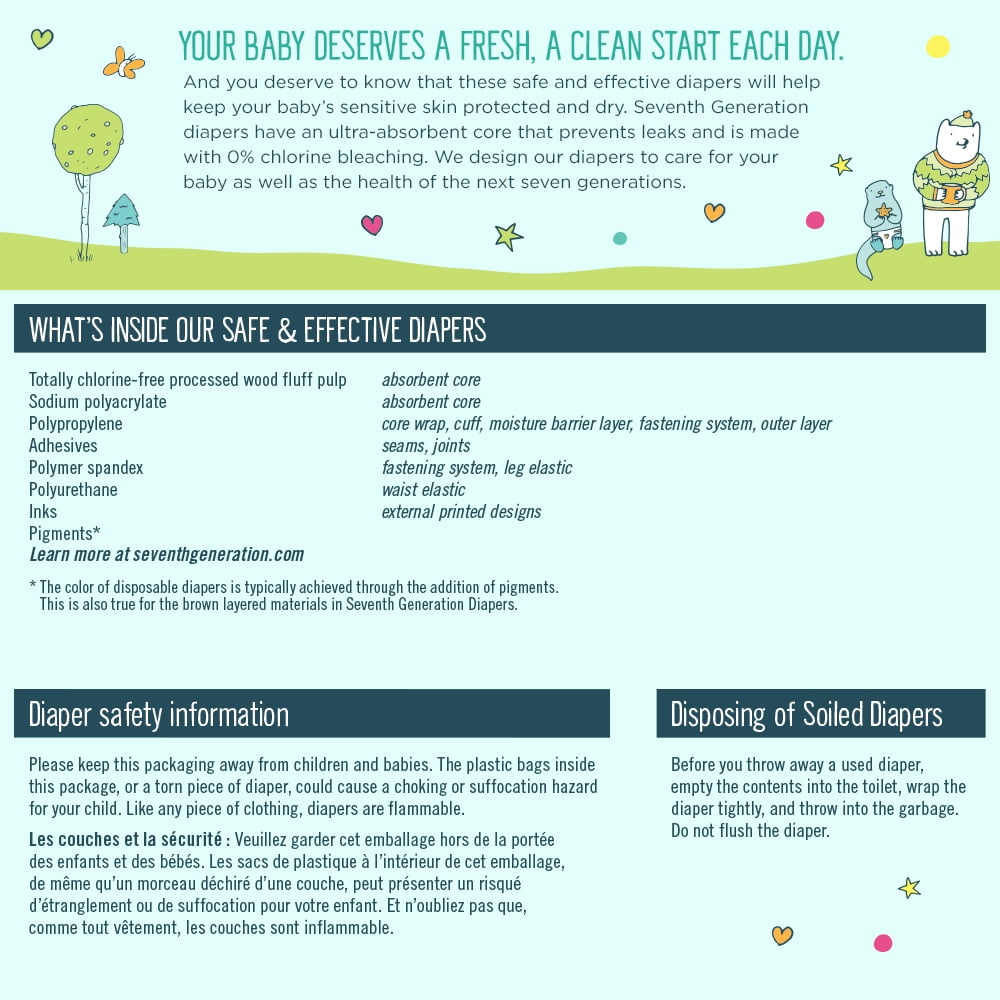 Seventh Generation Diaper Size Chart