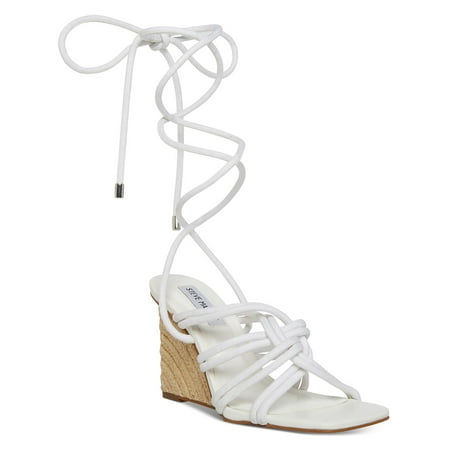 

Steve Madden Womens IDOLIZED Square Toe Strappy Wedge Heels
