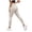 Beige, variant on Women Leggings Butt Lifting Leggings for Women Gym Seamless Pack of 2 Workout Leggings Mid Low Waist Tummy Control Yoga Pants,White
