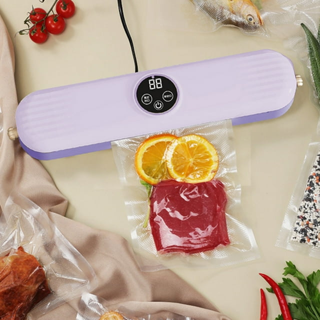 Dvkptbk Vacuum Sealer Machine High Power Lcd Screen Vacuum Sealing Machine Household Fully Automatic Vacuum Packaging Machine Plastic Sealing Machine Pumping Food Vacuum Sealing Machine