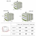 thumbnail image 6 of Green Grey Stripe Toaster Cover 2 Slice, Modern Farmhouse Vertical Striped Dustproof Bakeware Oven Protector with Top Hook, Waterproof Small Kitchen Appliance Toasters Dust Cover, 11"x6"x8", 6 of 9
