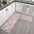 thumbnail image 2 of Pioneer Flower Floral Print Pattern Kitchen Rugs Sets Of 2, Anti Fatigue Non Slip Washable Floor Mats for Kitchen Sink Laundry, 17X30 Inch + 17X47 Inch, 2 of 6