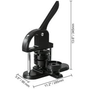 KFFKFF Button Maker, 1/1.25/2.28 inch(25/32/58mm) 3-IN-1 Pin Maker with 300pcs Button Parts, Ergonomic Arc Handle Punch Press Kit, Button Maker Machine with Panda Magic Book, For Children DIY Gifts