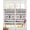 Grey Beige, variant on Retro Farm Animals Sheer Curtains 39 Inch Length 2 Panels Set for Living Room/Bedroom, Country Cow Pig Chicken Turquoise Wood Kitchen Curtains Grommet Curtains Window Treatments 27.5"x39"x2