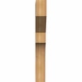 thumbnail image 2 of 3 1/2"W x 12"D x 28"H Monterey Smooth Corbel, Western Red Cedar, 2 of 9