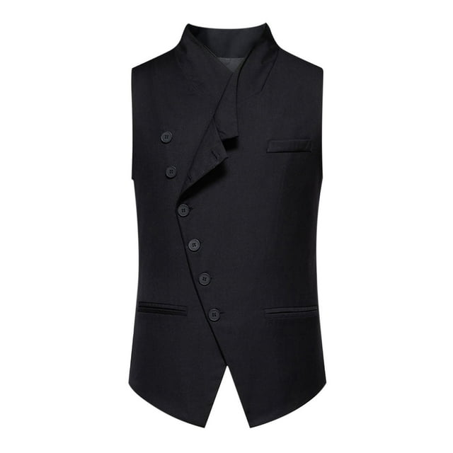 Veste Blazer Décontractée pour Hommes, Col en V, Poche Solide, Ajustée, 1 Pce