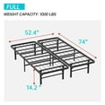 Bed Frame Metal Platform Bed Frame Mattress Foundation Box Spring