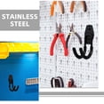 thumbnail image 3 of OFFIGAM 3Set Hose Storage Rack Black Stainless Steel Wall-Mounted Hose Hanger for Gardeners, 3 of 6