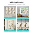 thumbnail image 6 of Window Privacy Film White Retro Rooster Stained Glass Window Film Decorative Sun Block Window Cover Watercolor Animals Eucalyptus Leaves Window Clings Static Adhesive Sticker for Bathroom 17.7"x39.3", 6 of 6