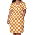 thumbnail image 3 of Vestido de cuadros TN Vawls con bolsillos sueltos, vestido de cumpleaños para mujer, vestido elegante, vestidos, 3 of 7