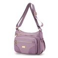 Fangasis Ladies Shoulder Bags Zipper Handbag Multi Pockets Crossbody