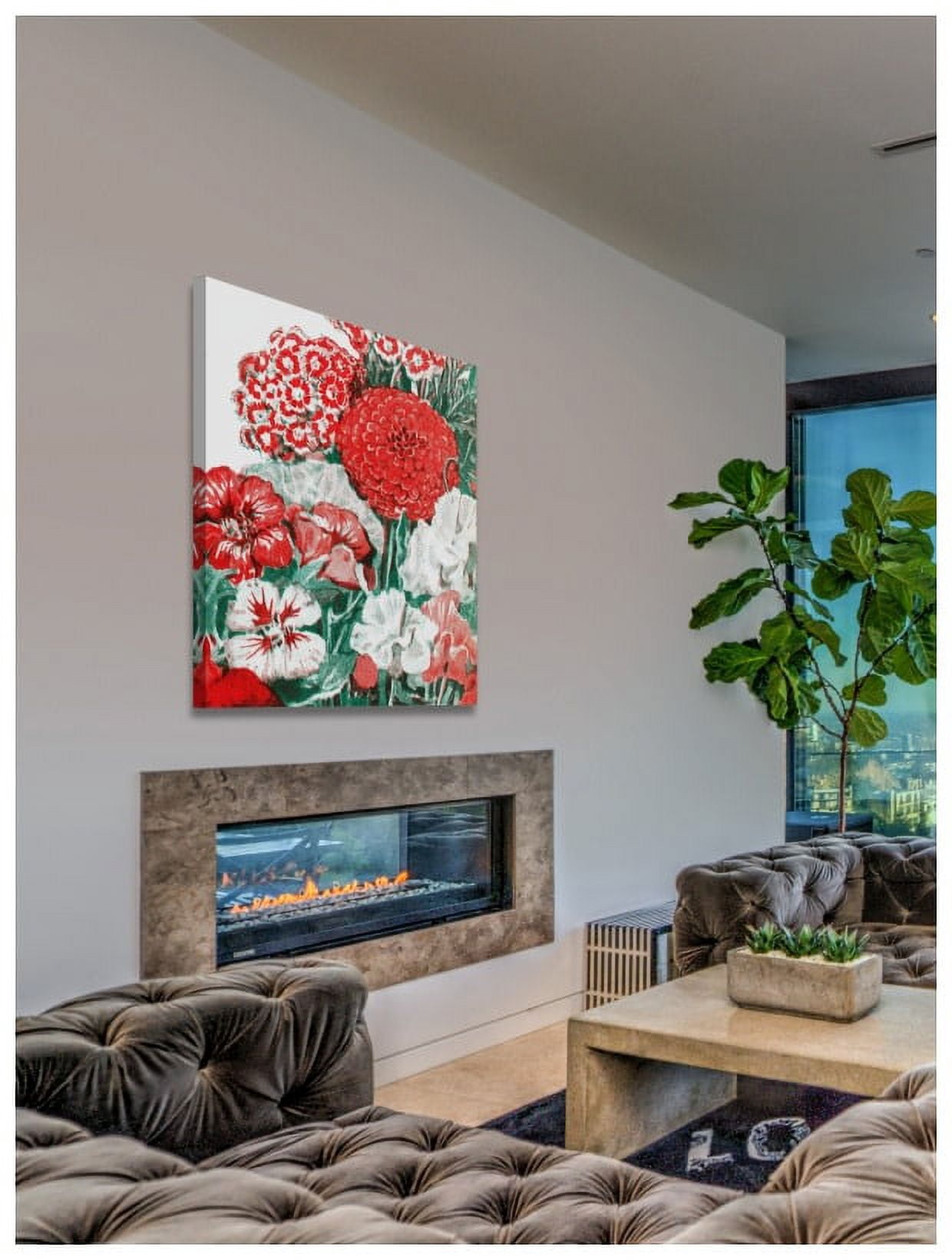Marmont Hill "Seeds Flowers 1" Painting Print on Canvas