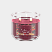 Mainstays 3-Wick Scented Glass Jar Candle, Black Cherry Cola -Wick, 11.5oz.