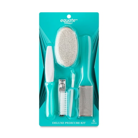Equate Deluxe Pedicure Kit, 6 Pieces