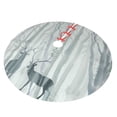 thumbnail image 2 of Kll 30" Christmas Tree Skirt Christmas Deer Pattern Xmas Tree Skirts Mat For New Year Xmas Holiday Party Indoor Outdoor Home Decoration, 2 of 9