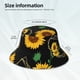 thumbnail image 3 of Fotbe Sunflowers3 Sombrero Tipo Pescador con Estampado – Sombrero de Sol de Algodón de Moda para Playa, Golf, Pesca, 3 of 6
