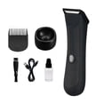 thumbnail image 1 of Electric Hair Trimmer, Ball Trimmer compatible Men, Waterproof Ball Trimmer compatible Pubic/Body/Groin Grooming with LED Light, Charging Base_Perfect Gift, 1 of 5