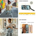 thumbnail image 2 of ZUXONGSY Wolf Snow Mountain Print Top-Handle Handbags with Purse for Women Trendy 2 Pcs Bucket Purse Set Lightweight Bucket Purse and Wallet Set for Working, 2 of 4