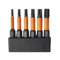 thumbnail image 4 of Lefu 6pcs 50mm Torx Screwdriver Bit Magnetic 1/4 Shank Screwdriver Bit Set T10-T40, 4 of 9