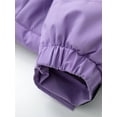 thumbnail image 5 of KVE Girl's Waterproof Ski Jacket Warm Fleece Winter Jacket Windproof Hooded Snow Coat Purple 8, 5 of 8