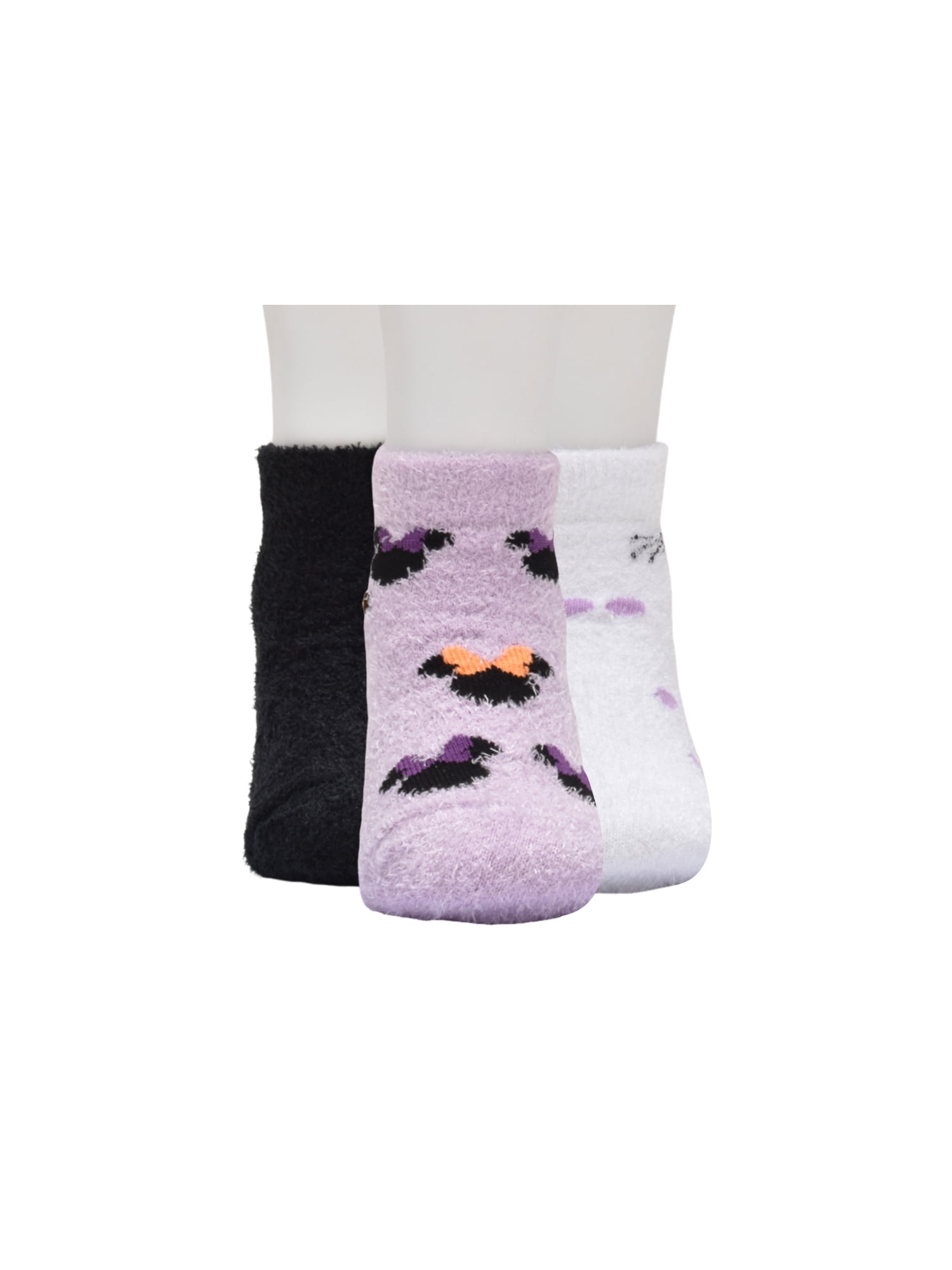Character Halloween Cozy Quarter Socks, 3- Pack, Sizes 12M- 5T