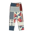 thumbnail image 4 of Naloa Patchwork In Country Style Print Women’s Ultra-Soft Comfy Pajama Lounge Pants with Pockets & Drawstring, 4 of 8