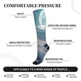 thumbnail image 3 of Bixox Moonlit Sea Sailboat Print Compression Socks,Compression Socks Women & Men Circulation for Medical,Running,Athletic, 3 of 7